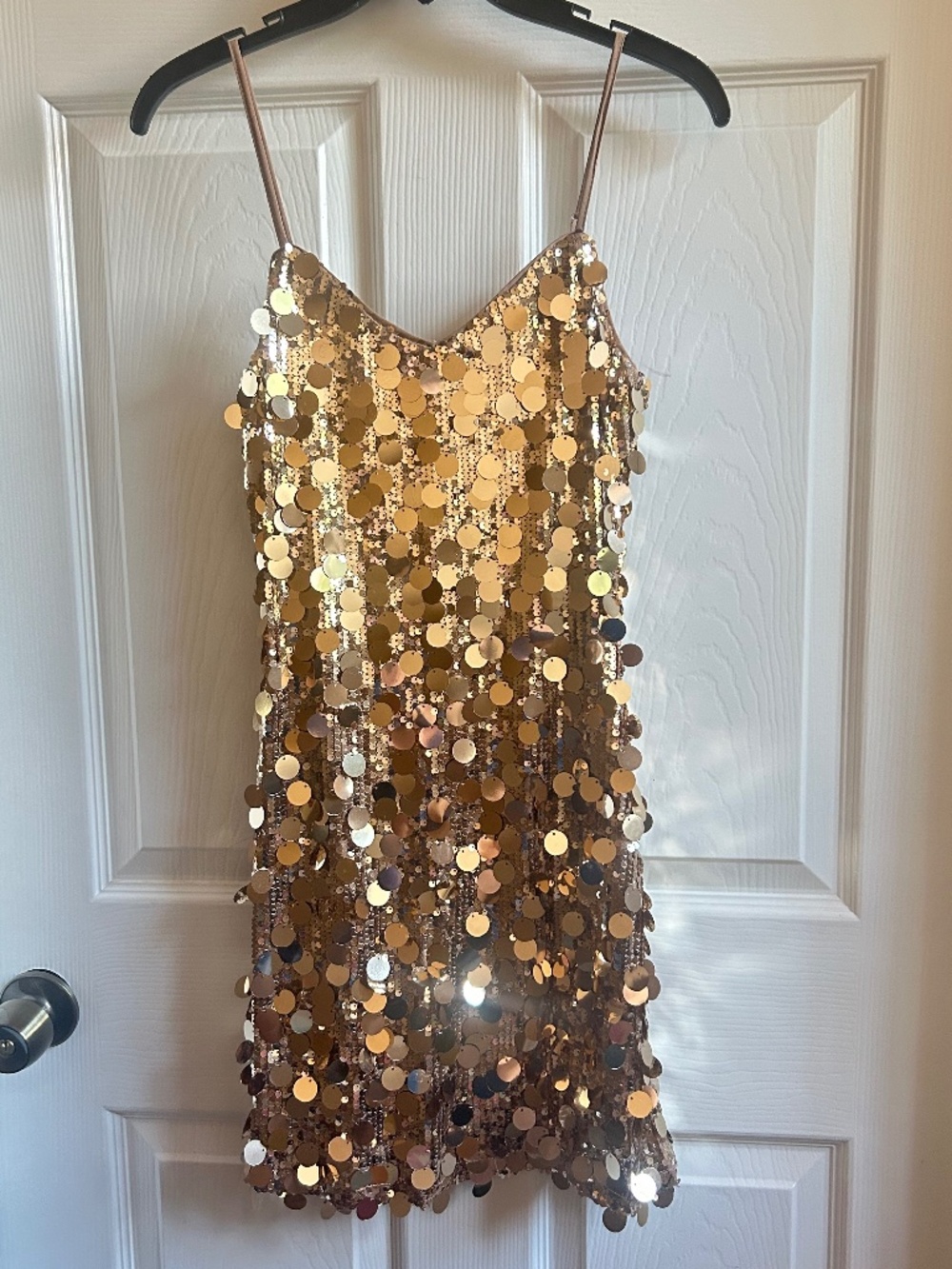 Gianni Bini Gold Sequin Mini Dress